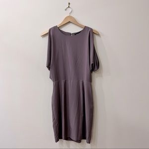 Akira Chicago Black Label open back dress with slit sleeves Mauve/purple Size S